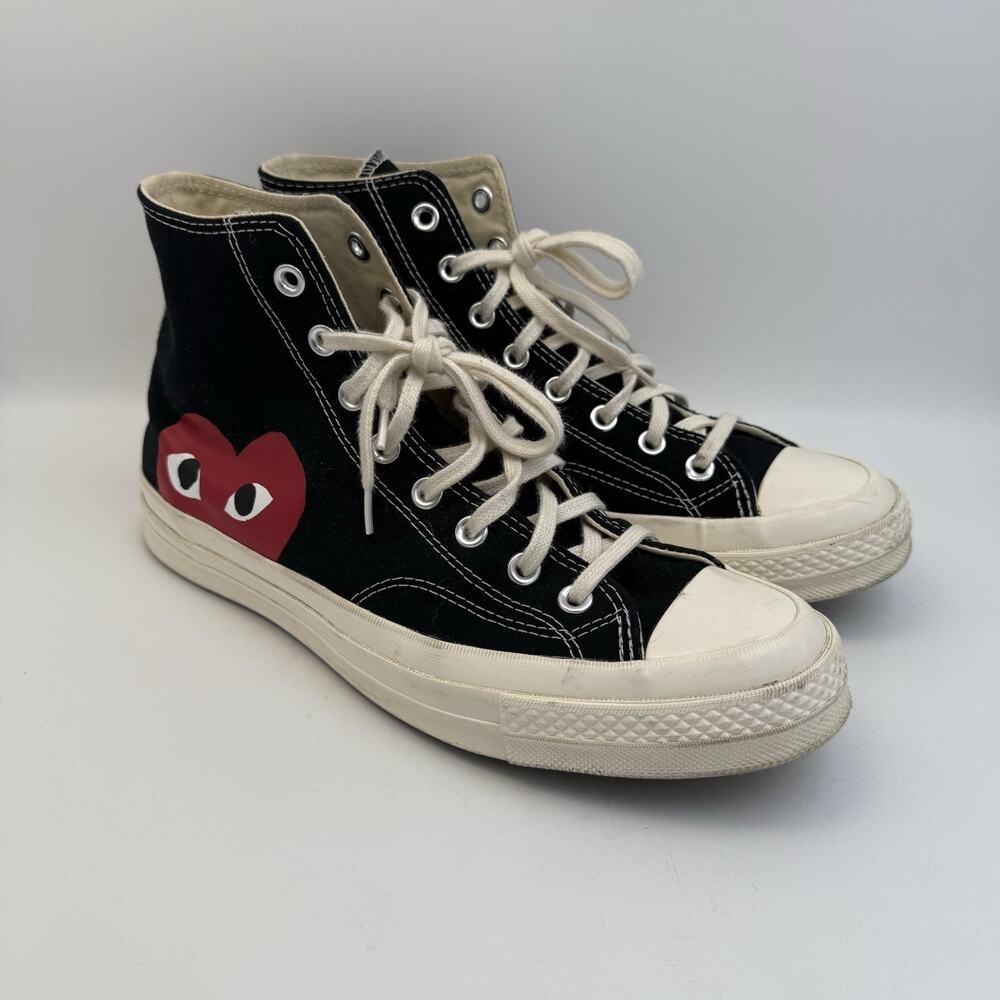 Comme des Garcons Play x Converse Chuck 70 Unisex Black Hi Top - US Size M9/W11